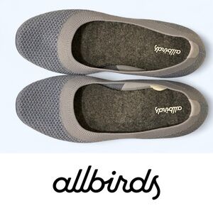 Allbirds Women's Blue-Grey Tree Breezers Flats, Size 7.5, MSRP $100